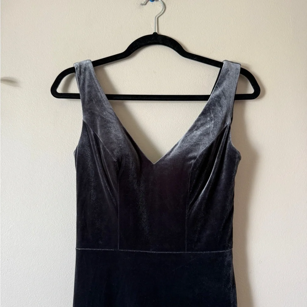 Revelry Dakota velvet maxi special occasion bridesmaid dress 0 - Picture 5 of 13